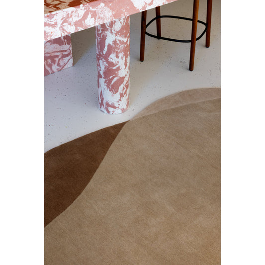 Toffee Overlap Hand Tufted Rug – alternate view