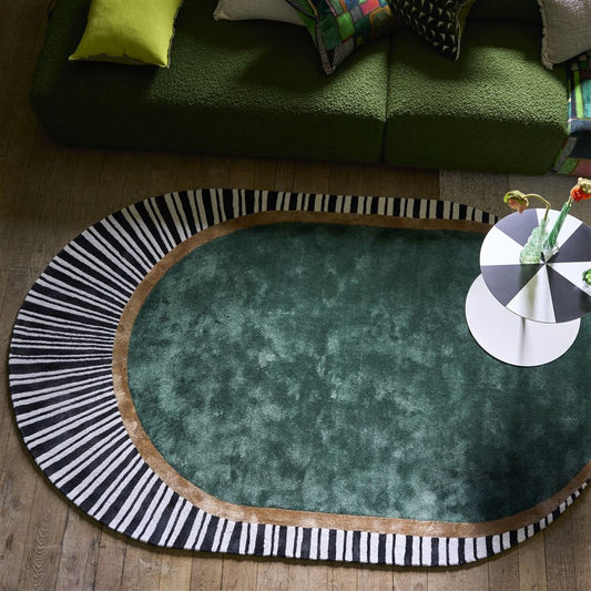 Emerald Sunray Hand Tufted Rug – view 3