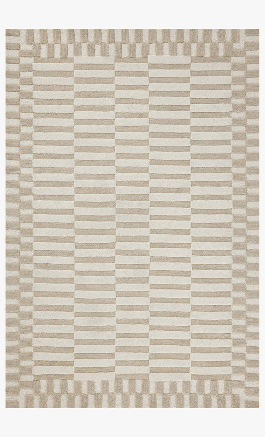 Silvara Geometric Hand Tufted Carpet