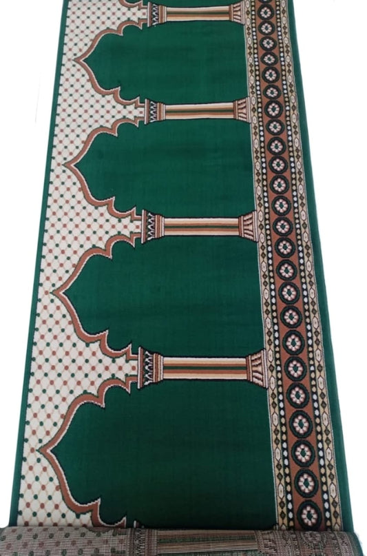 Sakina Green Janamaz Carpet For Masjid Prayer Matt