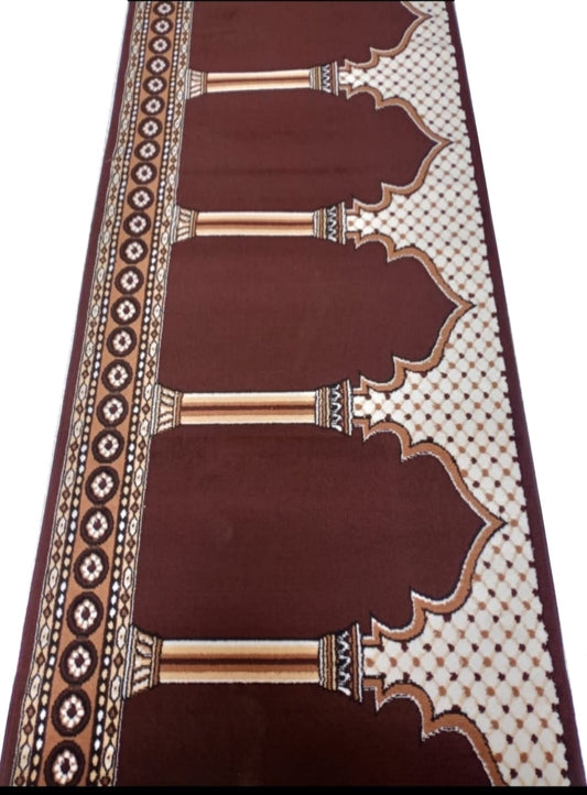 Barakah Brown Janamaz Carpet For Masjid Prayer Matt