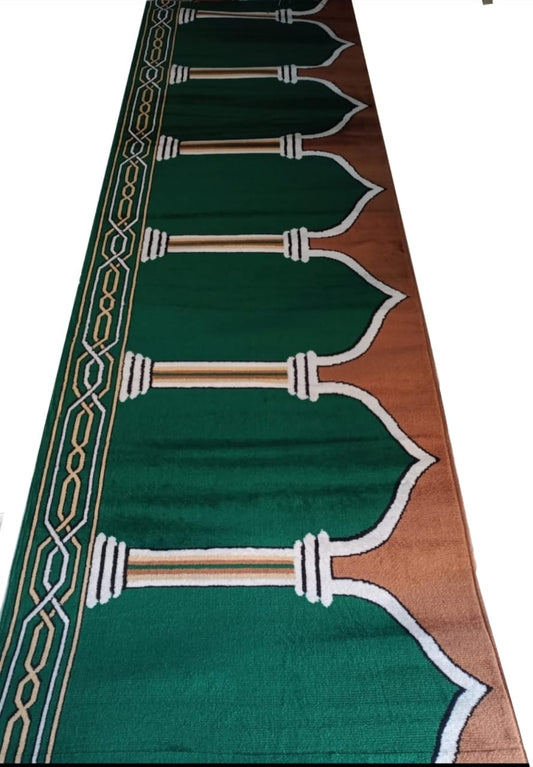 Sabah Green Janamaz Carpet For Masjid Prayer Matt