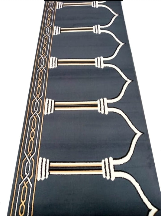 Zahra Grey Janamaz Carpet For Masjid Prayer Matt
