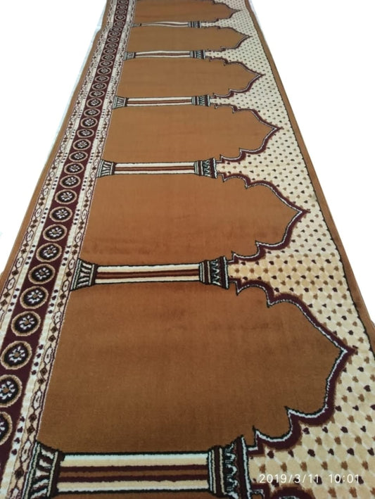 Rahmah Brown Janamaz Carpet For Masjid Prayer Matt