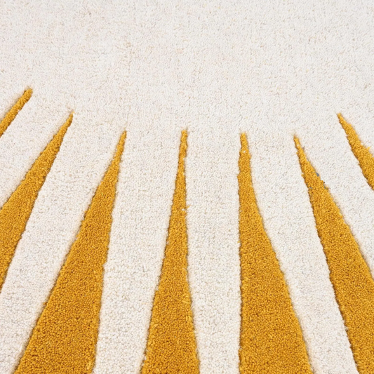 Luminous Round Hand Tufted Carpet