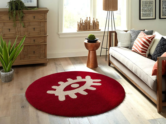 Amber Round Hand Tufted Carpet