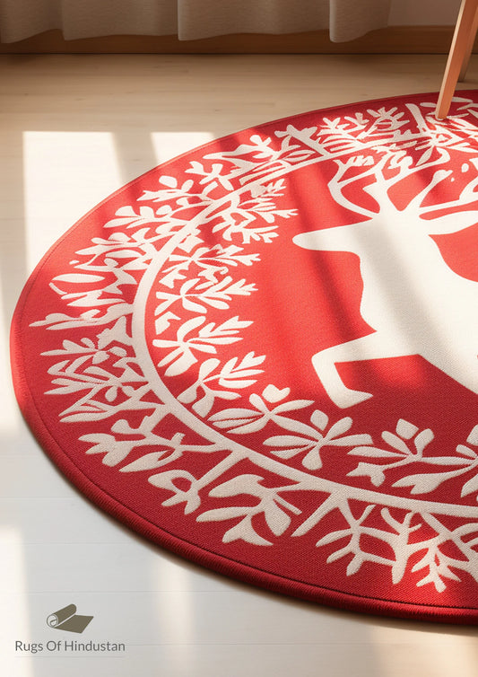 Sage Round Hand Tufted Carpet