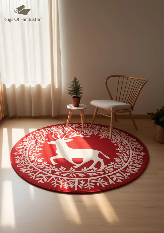 Sage Round Hand Tufted Carpet