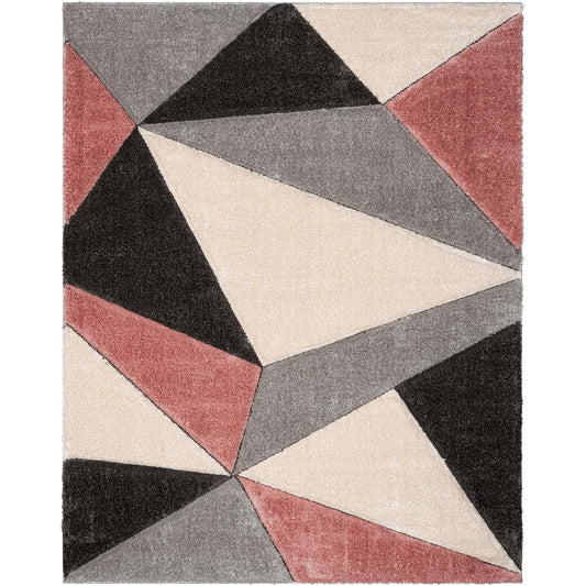 Rosewood Prism Shag Rug