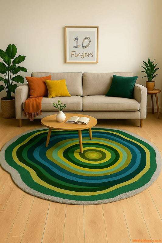Twilight Round Hand Tufted Carpet