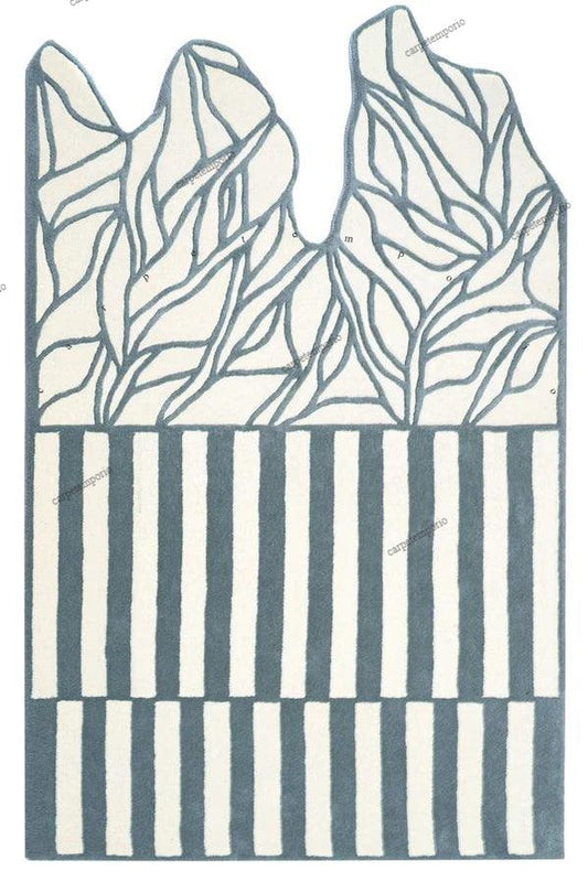Trevia Ivory Irregular Hand Tufted Rug – view 2