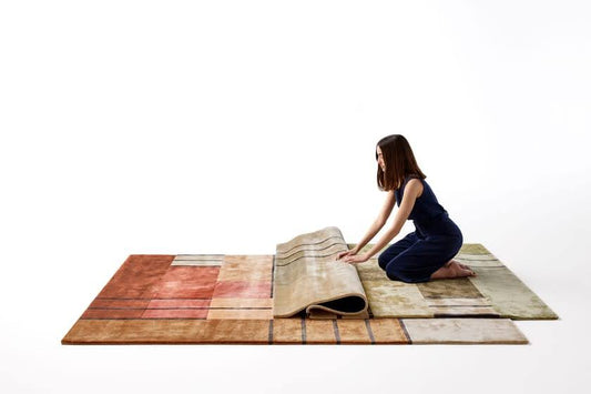 Partition Rust Terracotta Hand Tufted Carpet – view 2