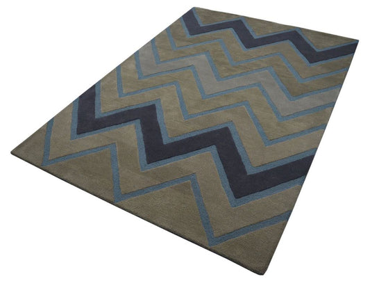 Thalira Geometric Hand Tufted Carpet