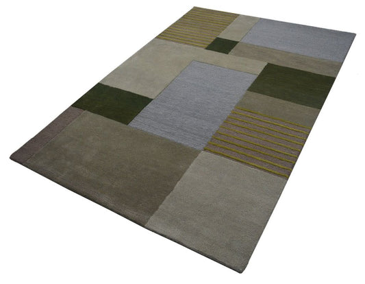 Corvess Geometric Hand Tufted Carpet