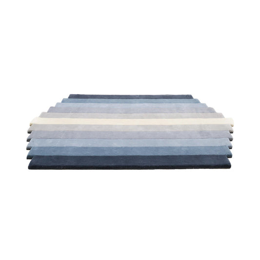 Column Navy Blue Hand Tufted Carpet – view 2