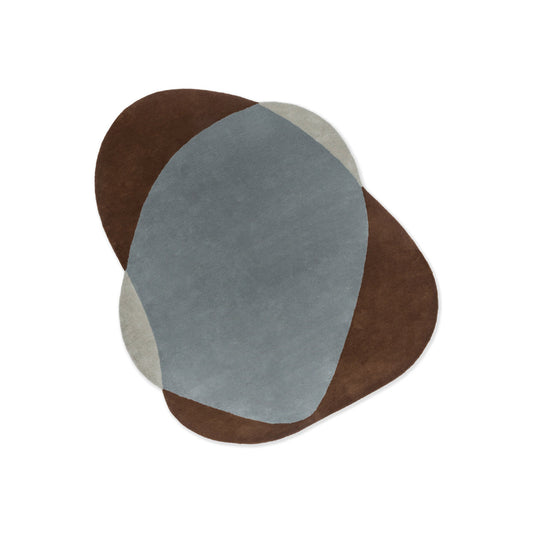 Umber Cobble Hand Tufted Rug – full view