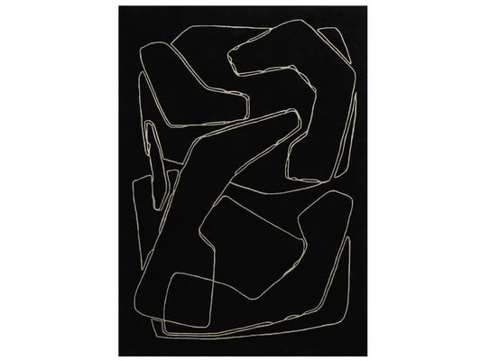 Contour Black Gold Hand Tufted Carpet – view 2