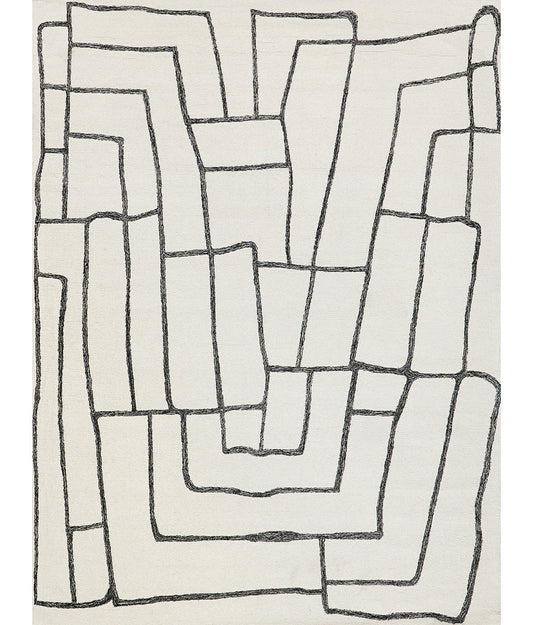 Trivane Geometric Hand Tufted Carpet