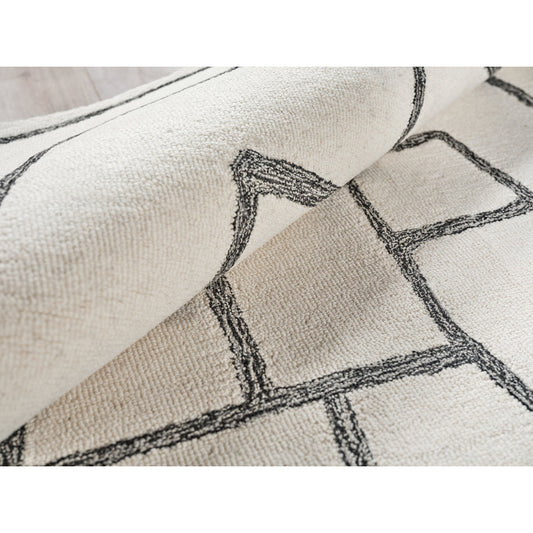 Trivane Geometric Hand Tufted Carpet