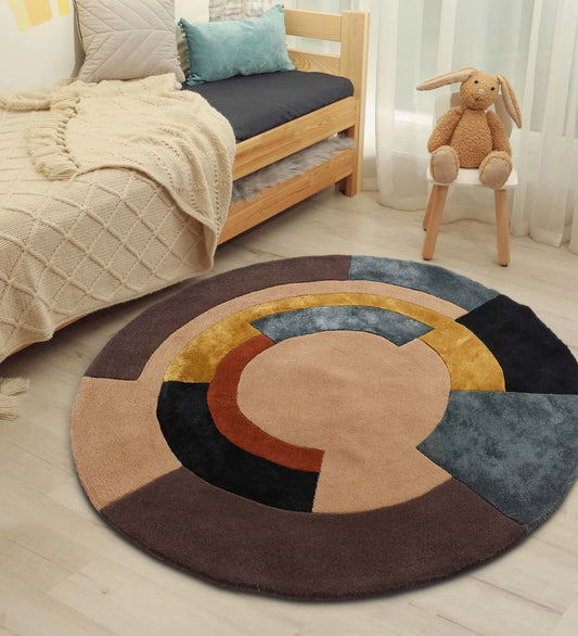 Ember Round Hand Tufted Carpet