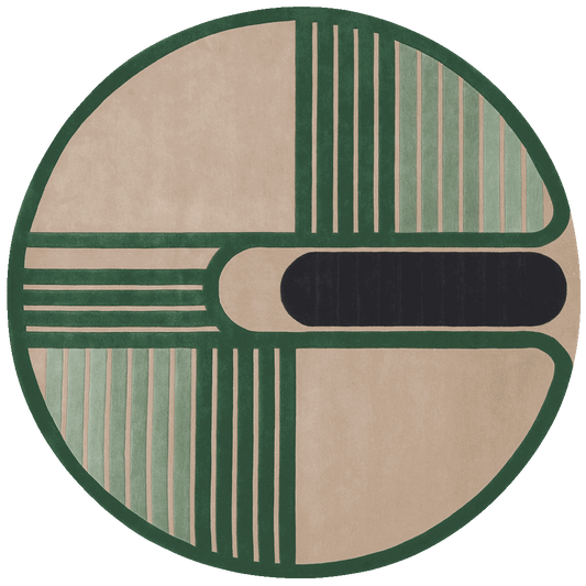 Eclipse Round Hand Tufted Carpet