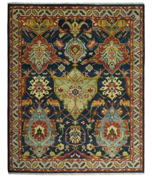 Geometric Hand Knotted Rug