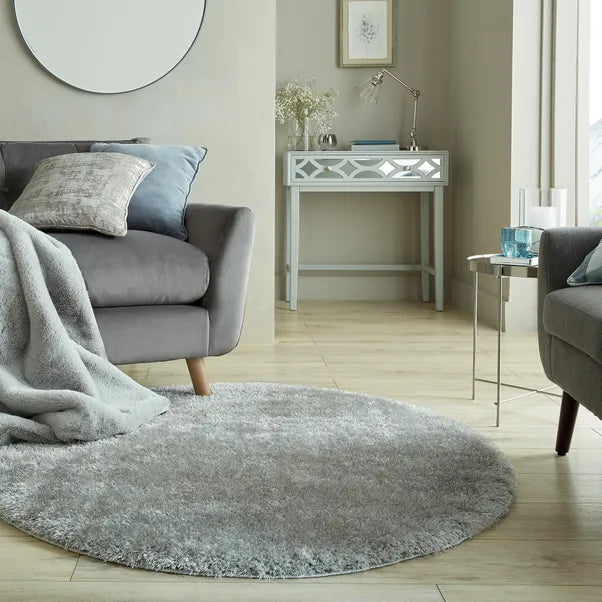 Round Shaggy Carpets