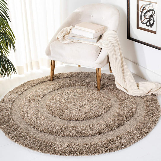 Plomma Round Shaggy Carpet