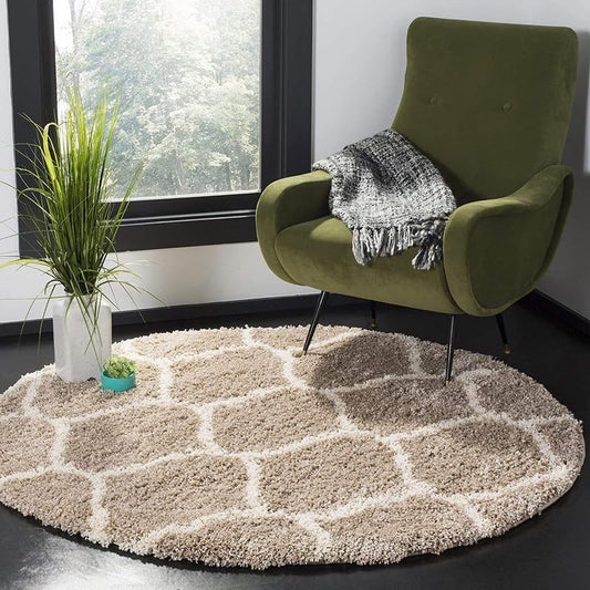 Moofa Round Shaggy Carpet