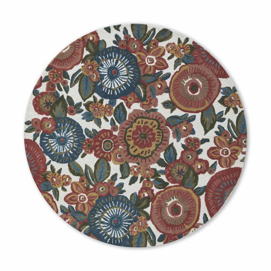 Saffron Round Hand Tufted Carpet
