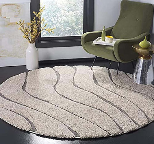 Cloudra Round Shaggy Carpet