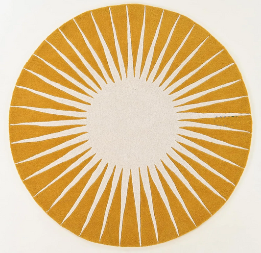 Luminous Round Hand Tufted Carpet