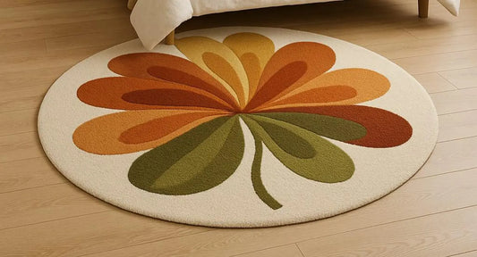 Ocean Round Hand Tufted Carpet