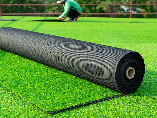 Artificial Green Grass Carpet 6.5 Feet Width 40 mm High Density