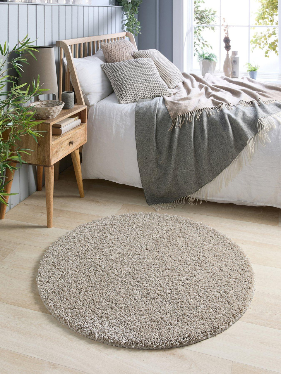 Round Shaggy Carpets