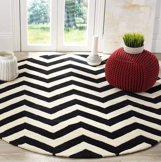 Solace Round Hand Tufted Carpet