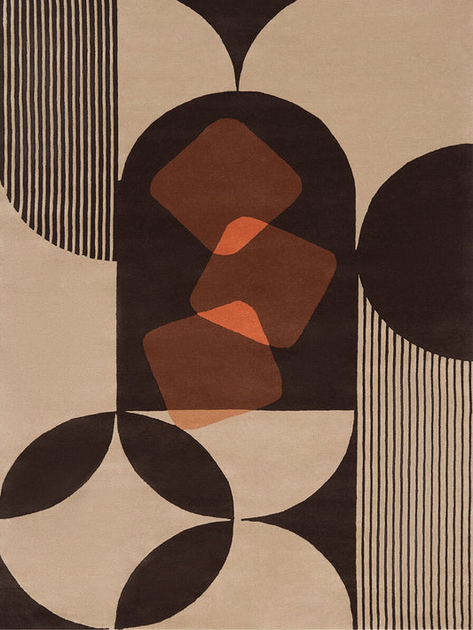 Veyra Geometric Hand Tufted Carpet